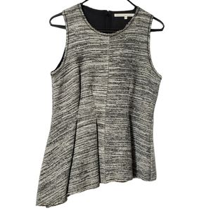 Rachel Roy Pleated Asymmetrical Peplum Top